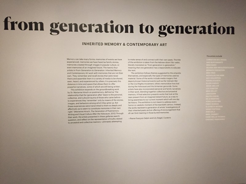 From Generation to Generation